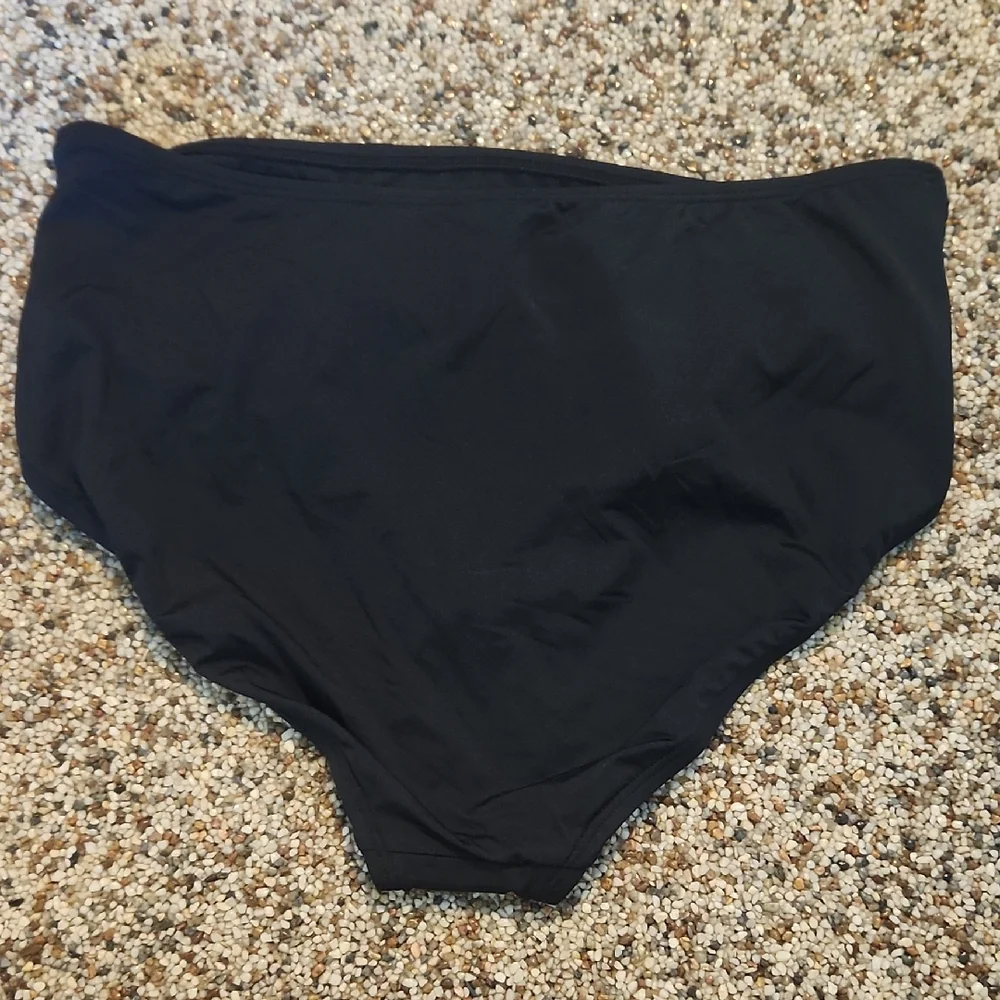 Shade & Shore‎ Black High-Waisted Ruched Panties
